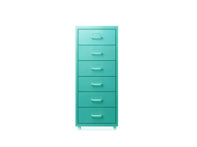 Mueble metálico de 6 cajones